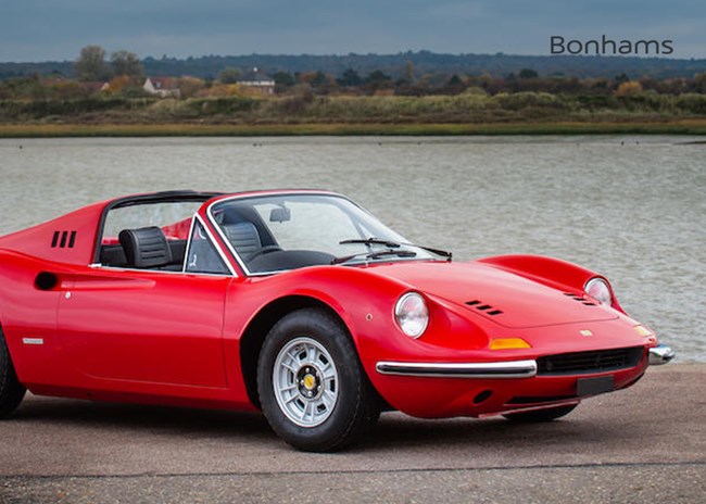 Bonhams Auction Ferrari Dino Red | DM Historics